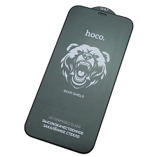 Защитное стекло HOCO A777 для APPLE iPhone 12 Pro Max (6.7"), 0.4мм, цвет окантовки черный