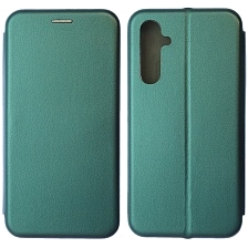 Чехол книжка STYLISH для SAMSUNG Galaxy A54 5G, экокожа, визитница, цвет темно зеленый