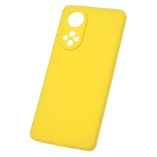 Чехол накладка Soft Touch для HUAWEI Honor 50, Nova 9, силикон, матовый, цвет желтый