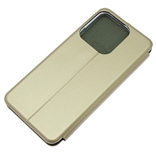 Чехол книжка STYLISH для Realme C61, C63, Note 60, Note 60X, экокожа, визитница, цвет золотистый