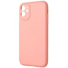 Чехол накладка для APPLE iPhone 11, защита камеры, силикон, матовый, цвет персиковый
