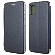 Чехол книжка STYLISH для SAMSUNG Galaxy A51 (SM-A515), M40s (2020), экокожа, цвет темно синий