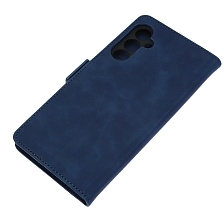 Чехол книжка NICE для SAMSUNG Galaxy A25 5G, защита камеры, экокожа, визитница, цвет темно синий