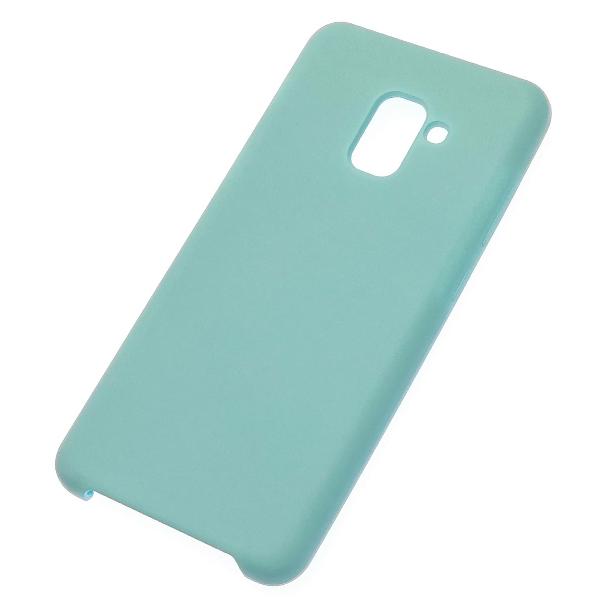 Чехол накладка Silicon Cover для SAMSUNG Galaxy A8 Plus (SM-A730F), силикон, бархат, цвет цвет бирюзовый