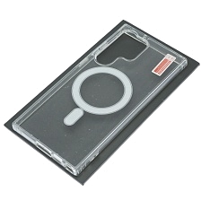 Чехол накладка с поддержкой Magsafe для SAMSUNG Galaxy S23 Ultra, силикон, цвет прозрачный Чехол накладка с поддержкой Magsafe для SAMSUNG Galaxy S23 Ultra, силикон, цвет прозрачный