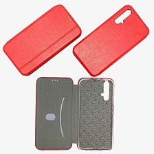 Чехол книжка VINTAGE LiNE для HUAWEI Honor 20, экокожа, визитница, цвет красный.