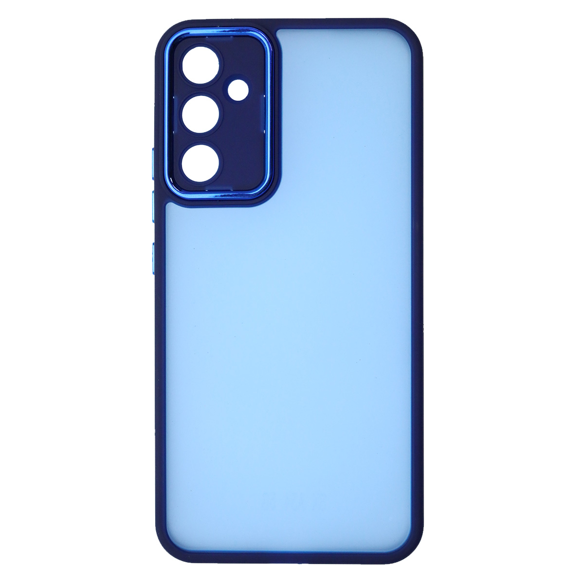 Чехол накладка KING для SAMSUNG Galaxy A34 5G, силикон, пластик, защита камеры, цвет окантовки темно синий
