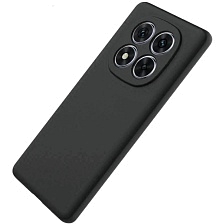 Чехол накладка NANO для XIAOMI Redmi Note 15, защита камеры, силикон, бархат, цвет черный