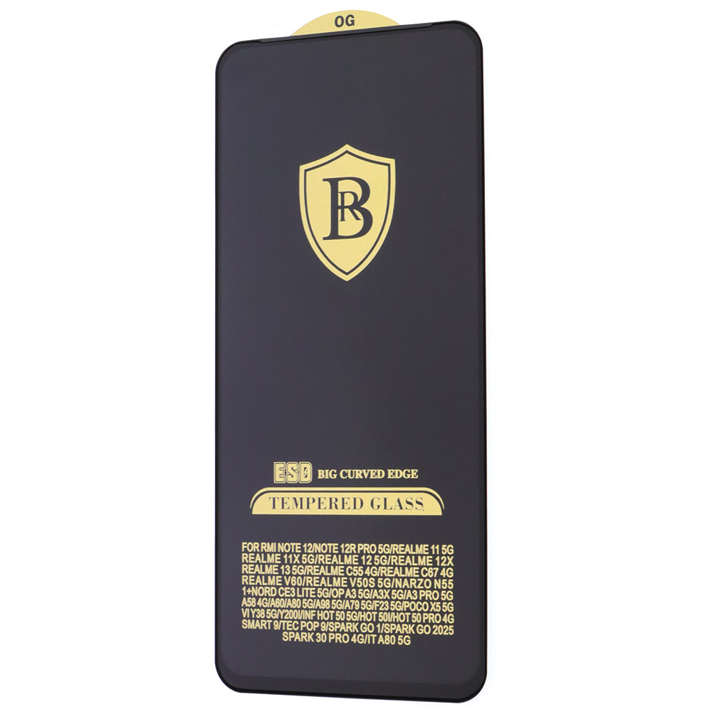 Защитное стекло BACAS ESD для TECNO Spark GO 1, TECNO Spark GO 2, Spark 30C, Spark 40, INFINIX Smart 9, цвет окантовки черный