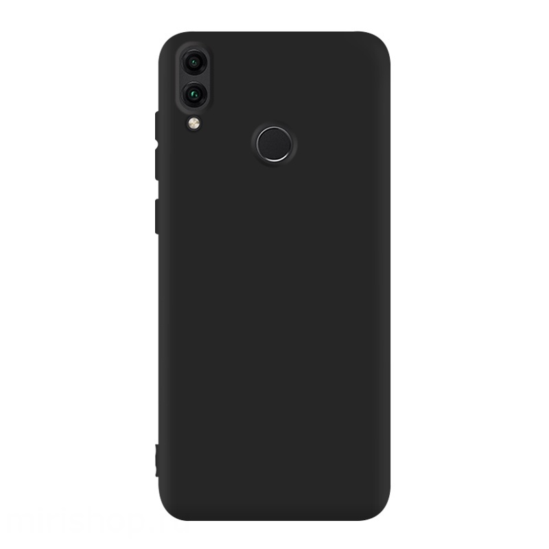 Чехол накладка для HUAWEI Honor 8C (BKK-L21), силикон, матовый, цвет черный
