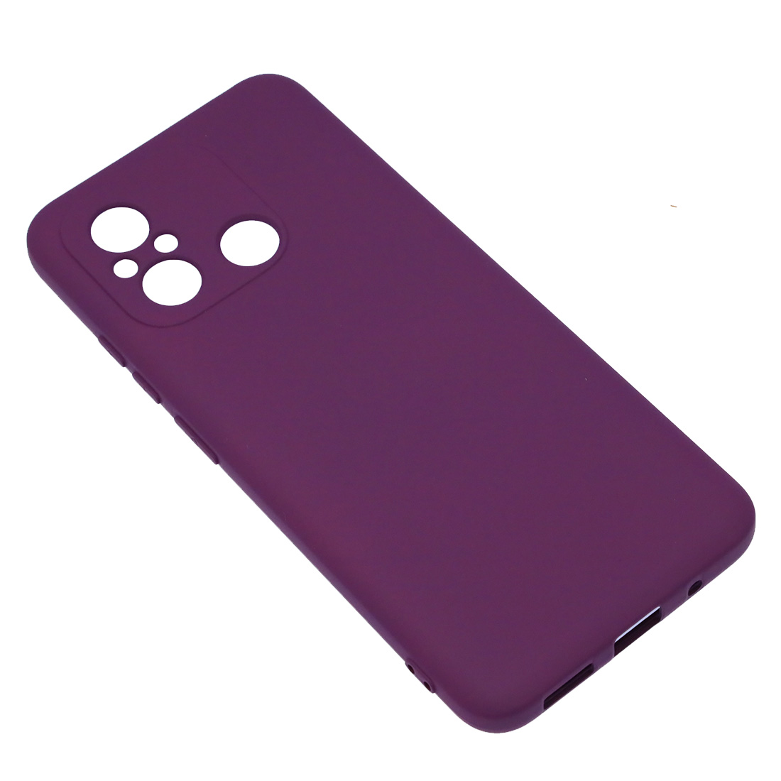 Чехол накладка NANO для XIAOMI Redmi 12C, XIAOMI POCO C55, силикон, бархат, цвет фиолетовый