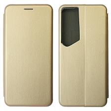 Чехол книжка STYLISH для TECNO Pova 4, Pova Neo 2, экокожа, визитница, цвет золотистый