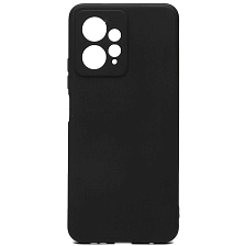 Чехол накладка для XIAOMI Redmi Note 12 4G, защита камеры, силикон, цвет черный
