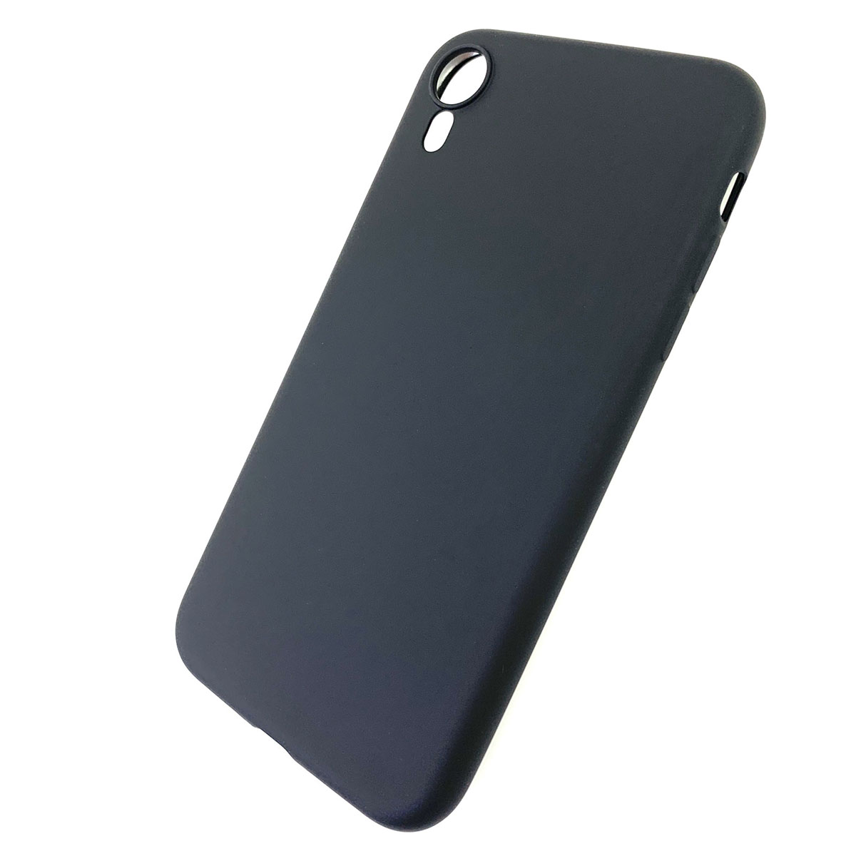Чехол накладка для APPLE iPhone XR, силикон, цвет черный