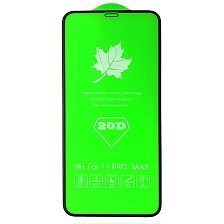 Защитное стекло 20D FULL GLUE для APPLE iPhone XS MAX, 11 Pro MAX, цвет окантовки черный