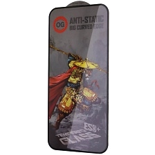 Защитное стекло с сеточкой OG anti-static для APPLE iPhone 15 Pro Max, цвет окантовки черный Защитное стекло с сеточкой OG anti-static для APPLE iPhone 15 Pro Max, цвет окантовки черный