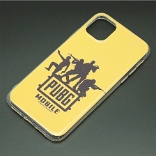 Чехол накладка для APPLE iPhone 11, силикон, глянцевый, рисунок PUBG MOBILE