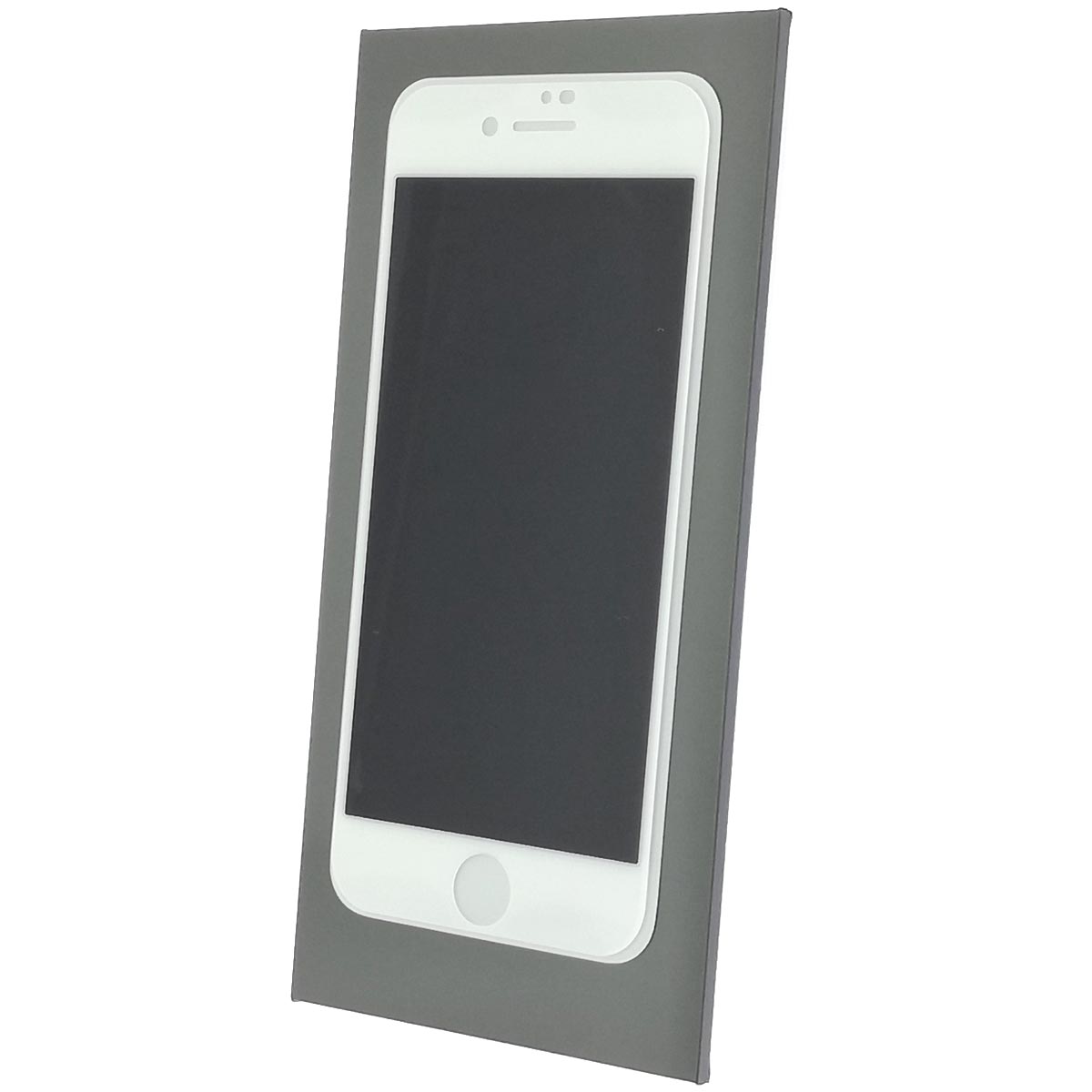 Защитное стекло Антишпион для APPLE iPhone 7, iPhone 8, цвет окантовки белый