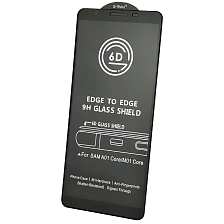 Защитное стекло 6D G-Rhino для SAMSUNG Galaxy A01 Core (SM-A013), Galaxy M01 Core (SM-M013), цвет окантовки черный