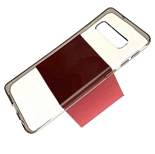 Чехол накладка TPU CASE для SAMSUNG Galaxy S10 (SM-G973), силикон, ультратонкий, цвет тонированный