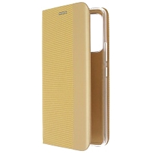 Чехол книжка MESH для SAMSUNG Galaxy A53 5G (SM-A536E), текстиль, силикон, бархат, визитница, цвет золотистый