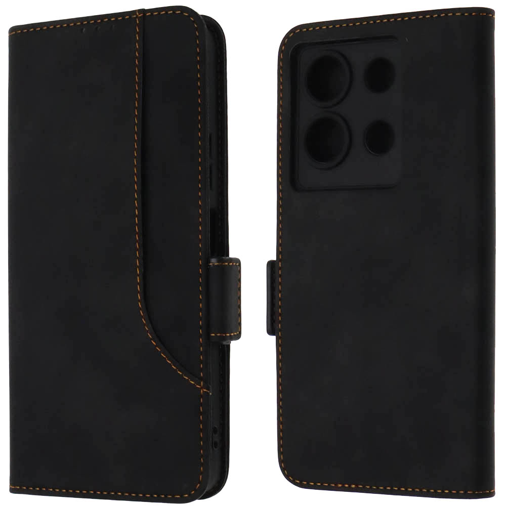 Чехол книжка NICE для INFINIX Note 30, экокожа, визитница, цвет черный