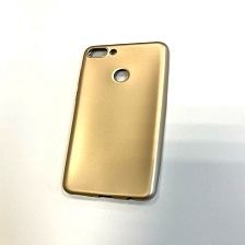 Чехол накладка J-Case THIN для HUAWEI Y9 2018, силикон, цвет золотистый