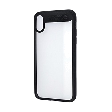 Чехол накладка BASEUS Suthin для APPLE iPhone X, силикон, цвет окантовки черный.