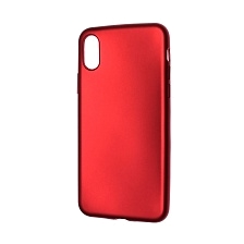 Чехол накладка J-Case THIN для APPLE iPhone X, силикон, цвет красный. Чехол накладка J-Case THIN для APPLE iPhone X, силикон, цвет красный.