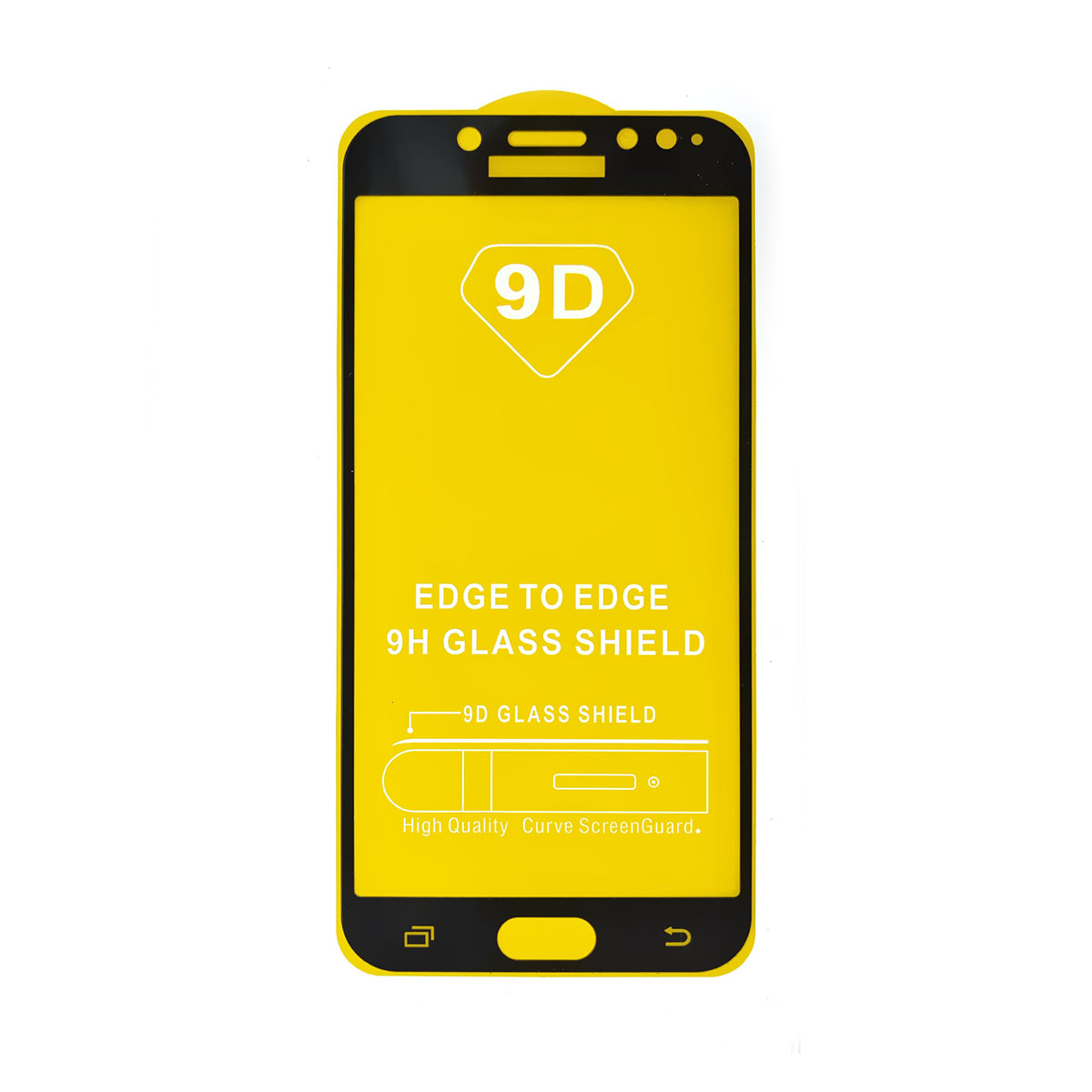 Защитное стекло 9D для SAMSUNG Galaxy J7 2017 (SM-J730), цвет окантовки черный