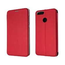 Чехол книжка STYLISH для HUAWEI Honor 7X (BND-AL10, BND-L21, BND-L24, BND-TL10), экокожа, визитница, цвет красный