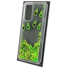 Чехол накладка для SAMSUNG Galaxy A52 (SM-A525F), силикон, переливашка, рисунок Авокадо