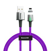 BASEUS CALXC-A05 Кабель магнитный Lightning USB 8-pin Zinc Magnetic Cable, длина 1 метр, цвет фиолетовый | Все по 150