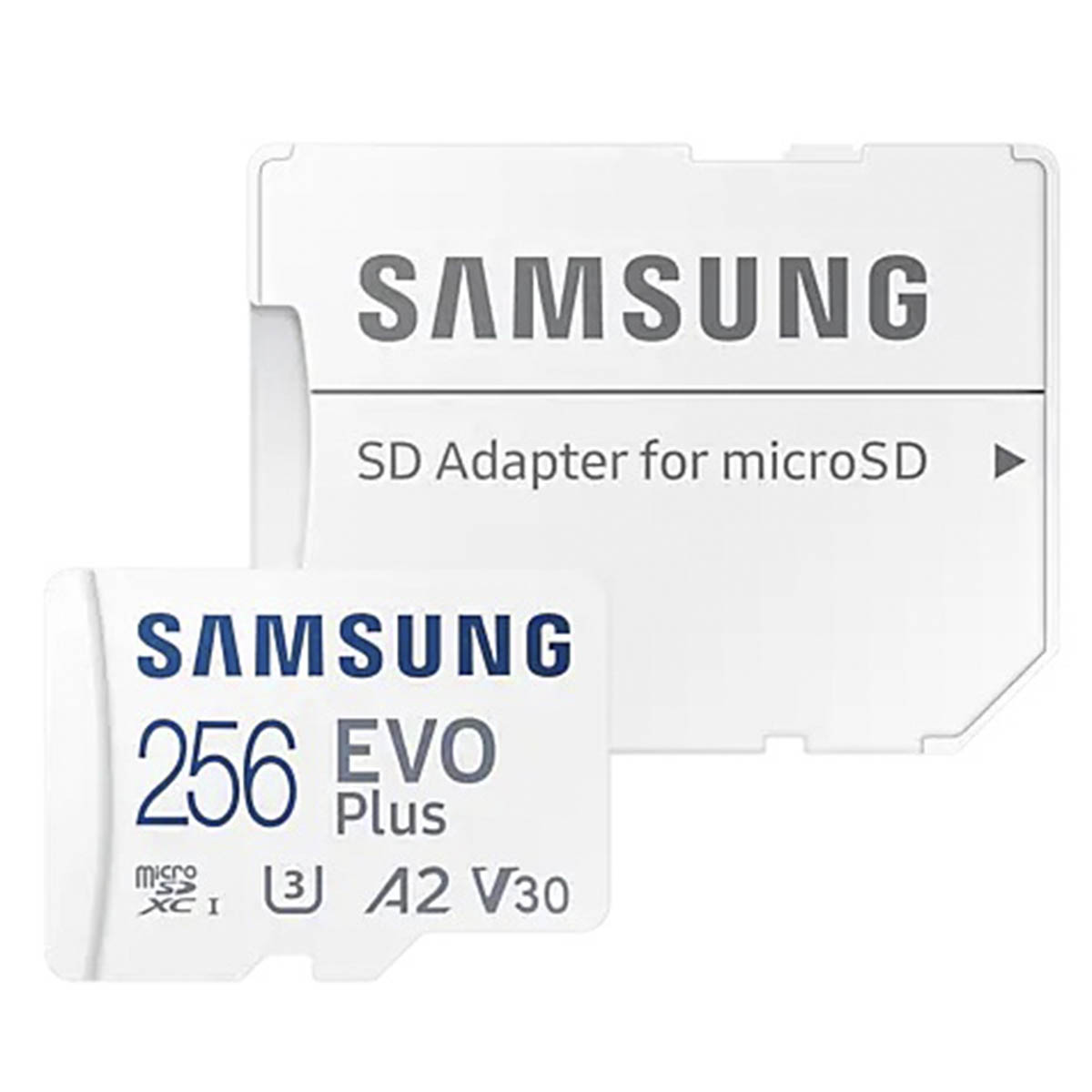 Карта памяти MicroSDXC 256GB SAMSUNG EVO Plus UHS-I + SD адаптер