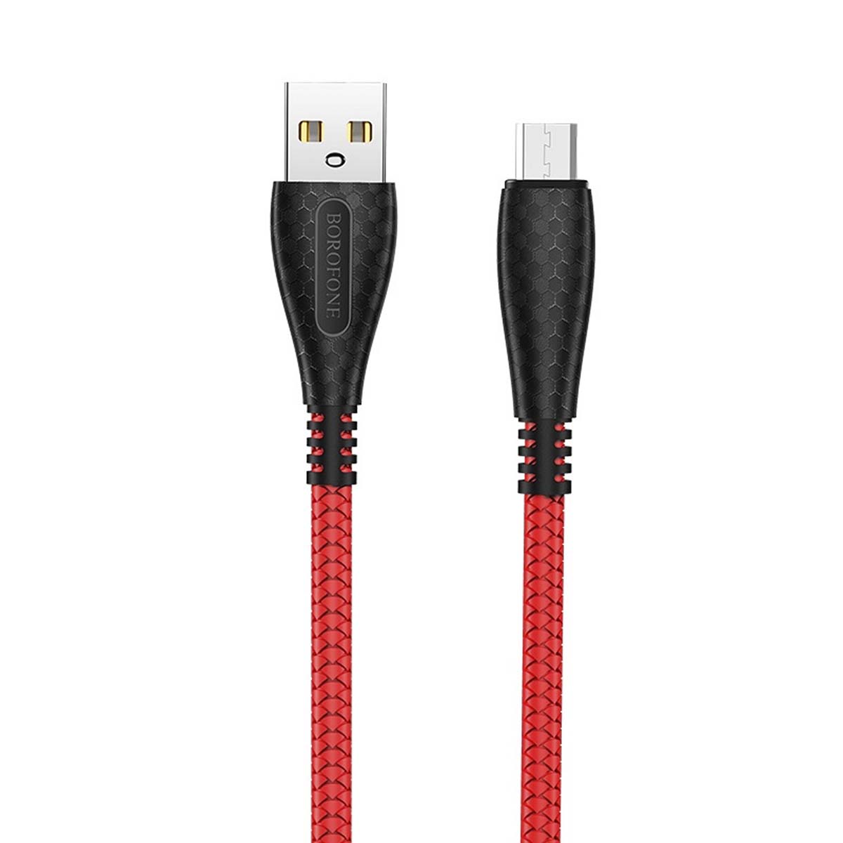 Кабель BOROFONE BX38 Cool charge Micro USB, длина 1 метр, цвет красный