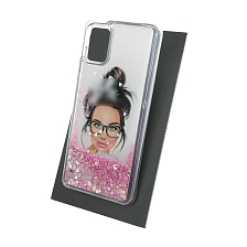 Чехол накладка TransFusion для SAMSUNG Galaxy A31 (SM-A315), силикон, переливашка, рисунок Шанель
