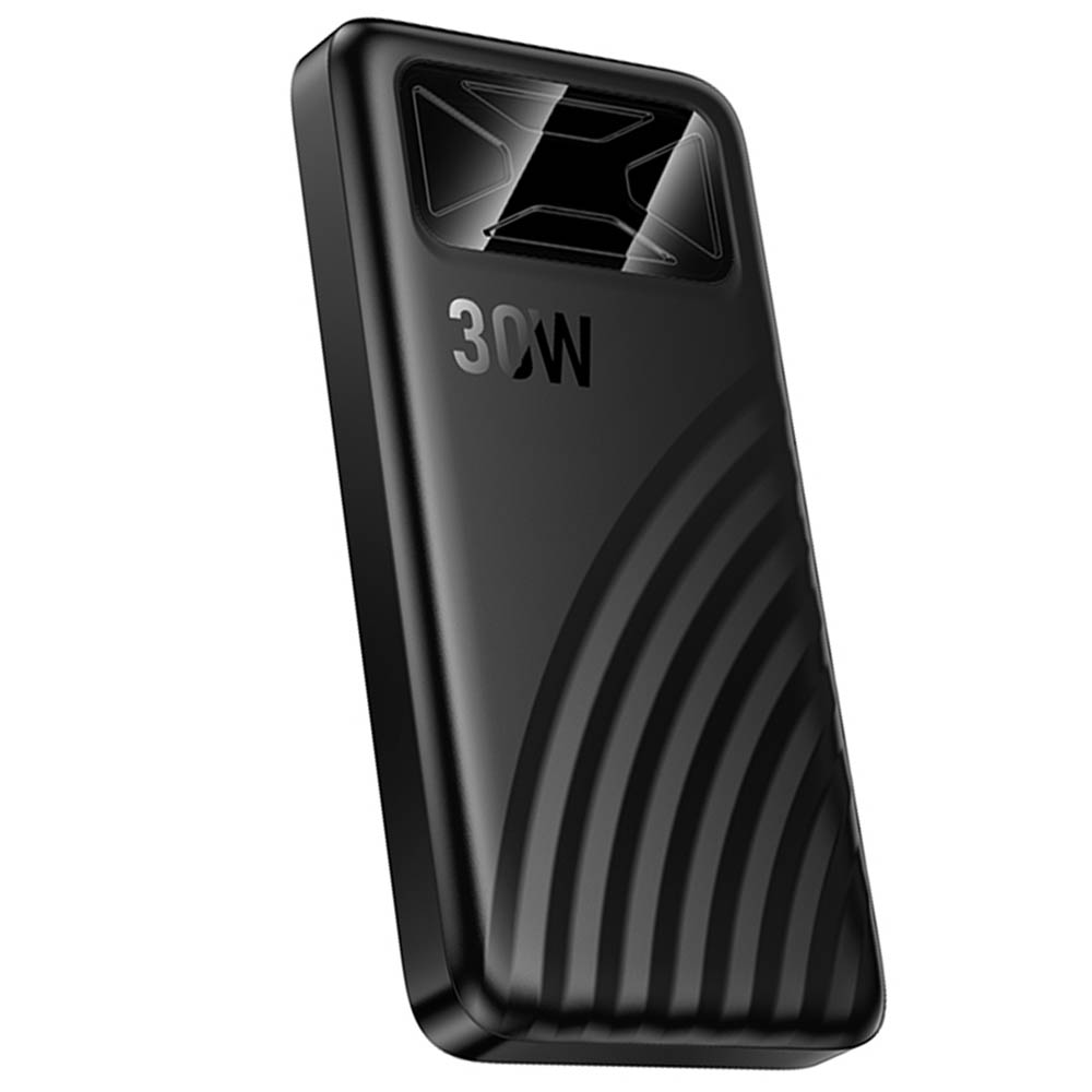Внешний портативный аккумулятор, Power Bank HOCO Q42, 10000 mAh, 30W, PD30W, LED дисплей, цвет черный