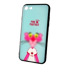 Чехол накладка для APPLE iPhone 7, 8, силикон, рисунок PINK PANTER L.