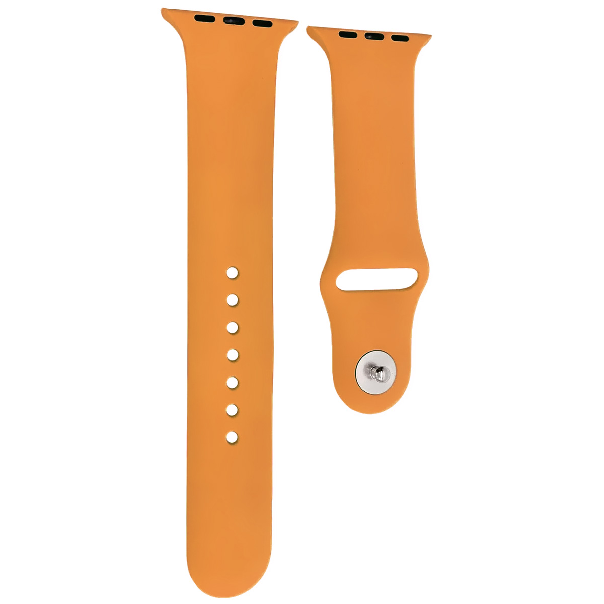 Ремешок для Apple Watch спортивный "Sport", размер 38-40 mm, цвет светло оранжевый