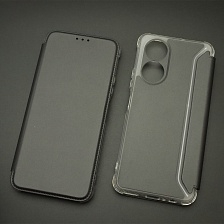 Чехол книжка для HUAWEI Honor X7, экокожа, визитница, цвет черный Чехол книжка для HUAWEI Honor X7, экокожа, визитница, цвет черный