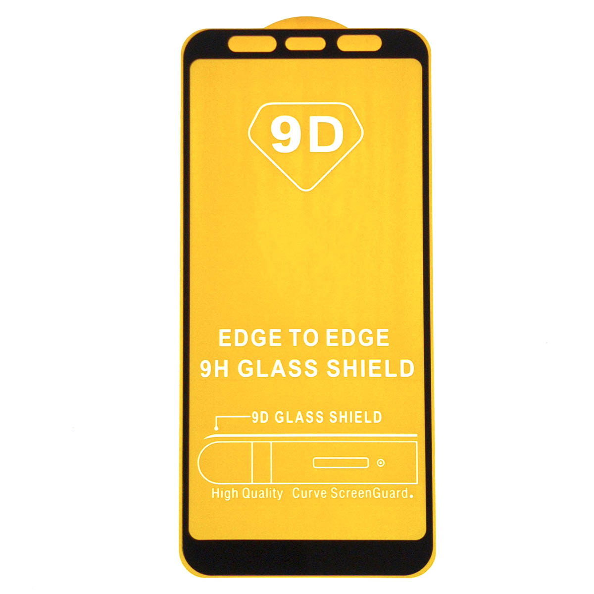 Защитное стекло 9D для SAMSUNG Galaxy A8 Plus 2018 (SM-A730F), цвет окантовки черный