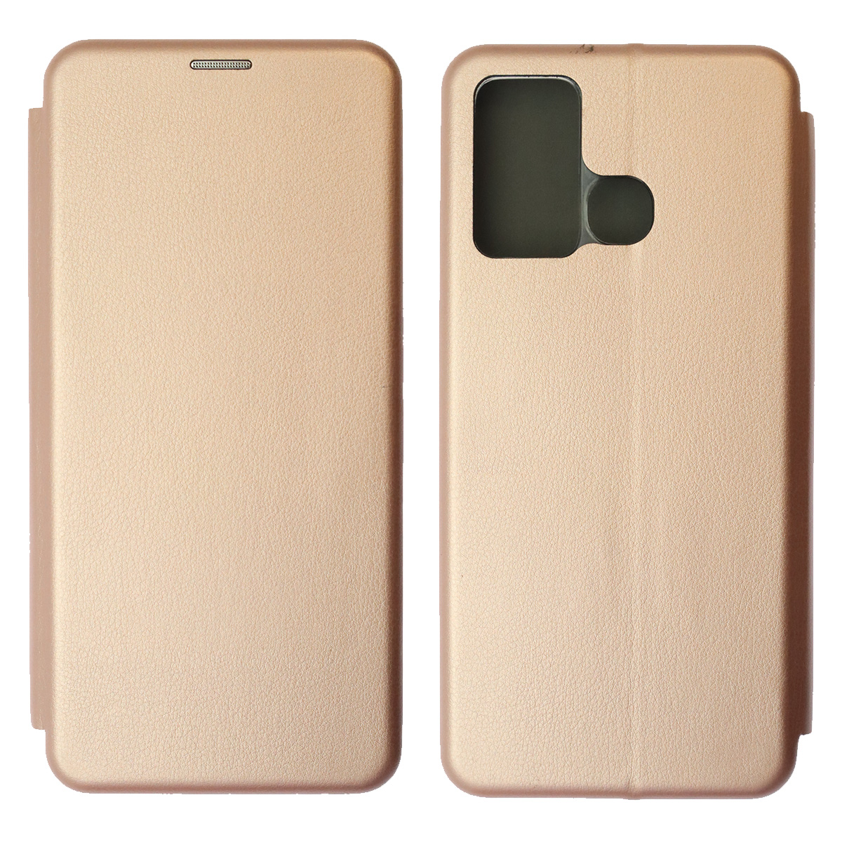 Чехол книжка STYLISH для INFINIX HOT 12 Play, экокожа, визитница, цвет розовое золото Чехол книжка STYLISH для INFINIX HOT 12 Play, экокожа, визитница, цвет розовое золото