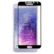 Защитное стекло 2D Full glass для Samsung J4 (2018) /тех.пак/ черный.
