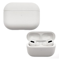 Чехол Silicon Case для наушников APPLE AirPods PRO, цвет белый