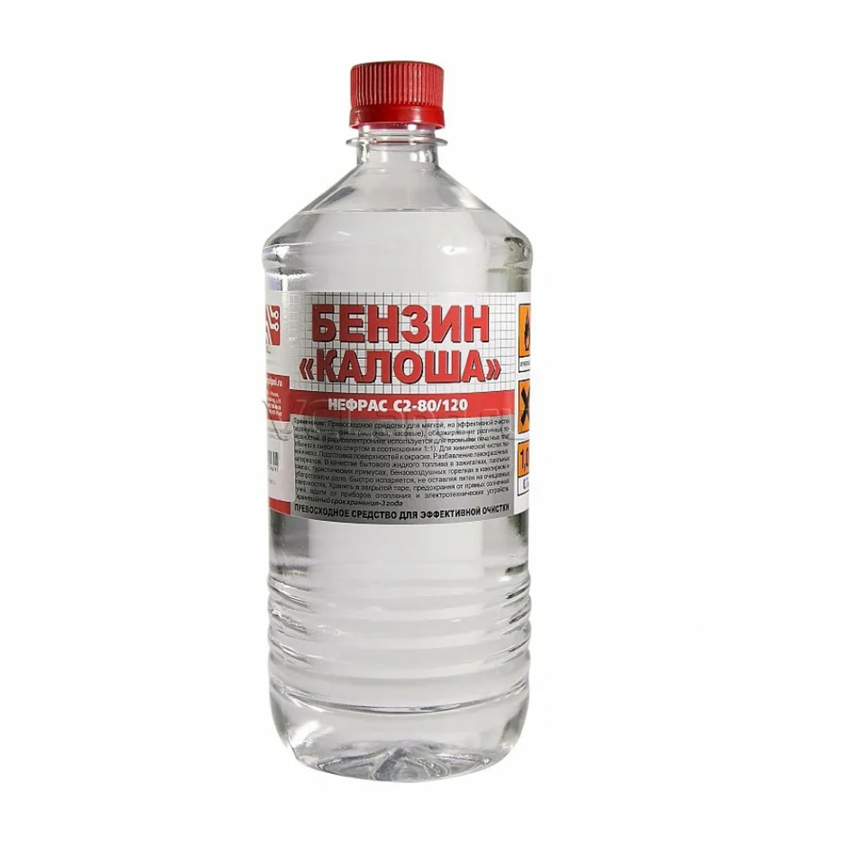 Бензин растворитель КАЛОША НЕФРАС С2-80/120, бутылка 1 л.