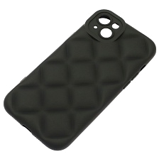 Чехол накладка для APPLE iPhone 14 Plus (6.7"), силикон, 3D ромб, цвет черный Чехол накладка для APPLE iPhone 14 Plus (6.7"), силикон, 3D ромб, цвет черный