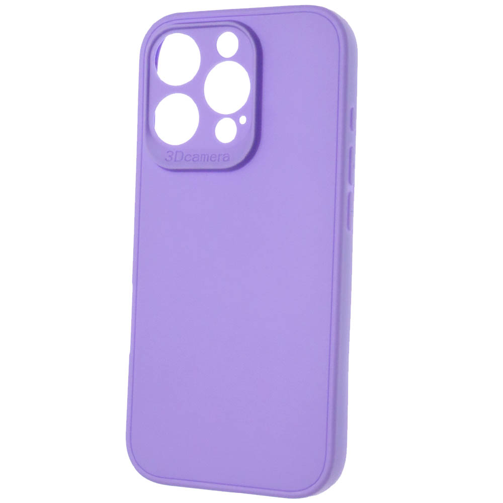 Чехол накладка для APPLE iPhone 16 Pro, защита камеры, силикон, цвет сиреневый