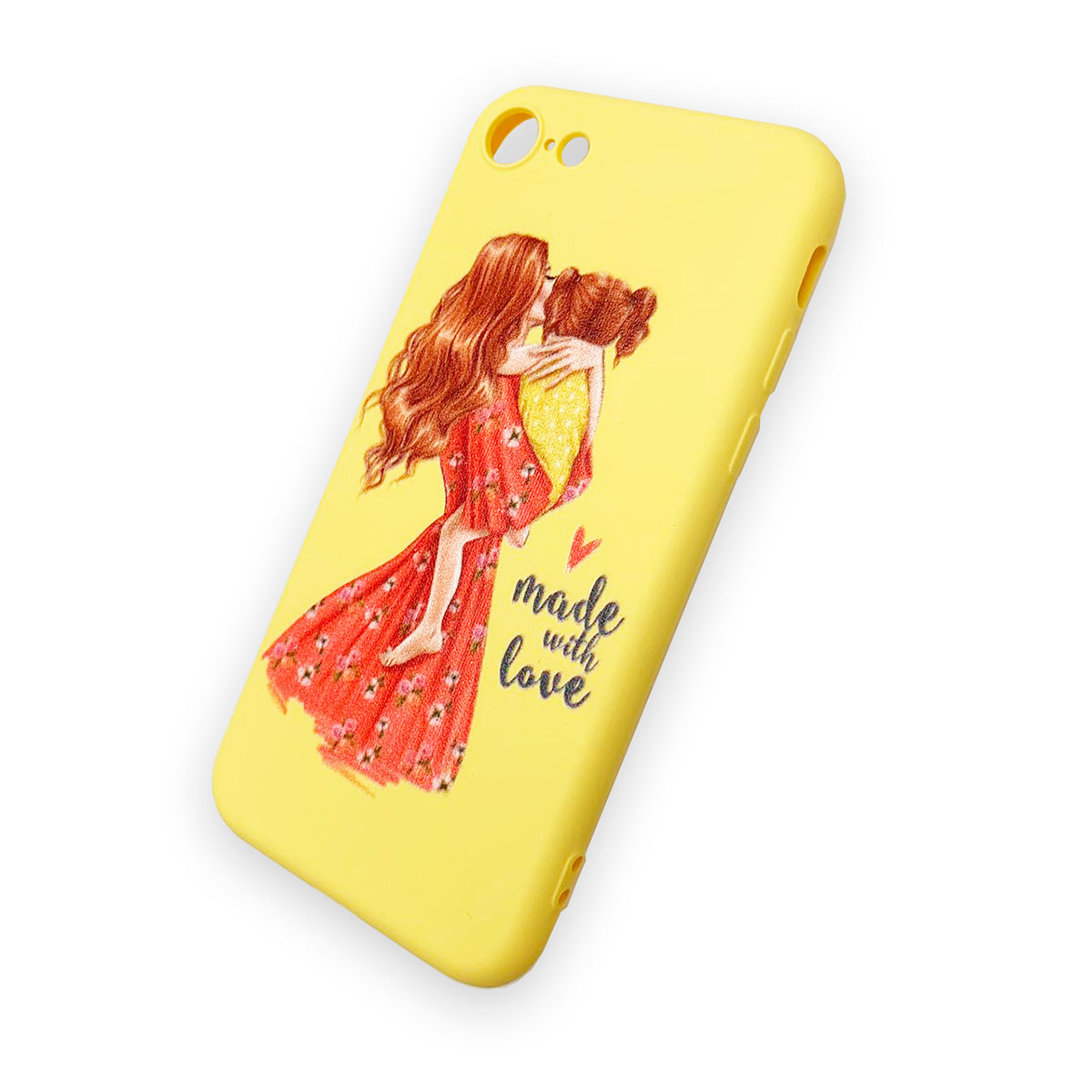 Чехол накладка для APPLE iPhone 7, 8, силикон, рисунок made with love. Чехол накладка для APPLE iPhone 7, 8, силикон, рисунок made with love.