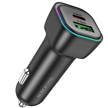 АЗУ (Автомобильное зарядное устройство) BOROFONE BZ28A Trophie, 30W, 1 USB Type C, PD30W, цвет черный