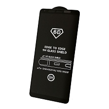 Защитное стекло 6D G-Rhino для SAMSUNG Galaxy A9 (SM-A920), Galaxy A9S (SM-A920), цвет окантовки черный.